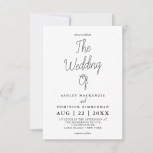 Cute And Simple Wedding  Invitation