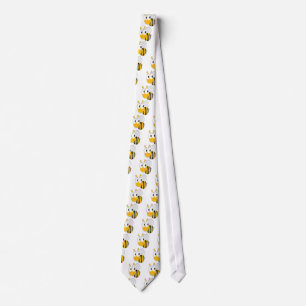 Cute and Smiling Honey Bee Tie