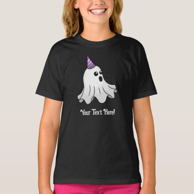 Cute and Spooky Halloween Ghost T-Shirt (Front)