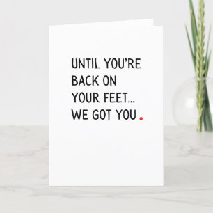 Cute and sweet Get Well and Support greeting card