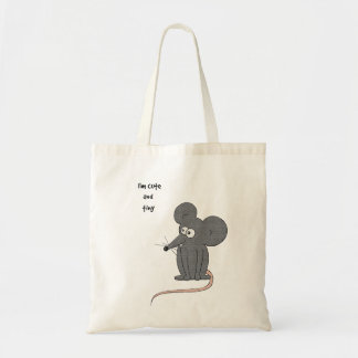 Cute and tiny mouse tote bag
