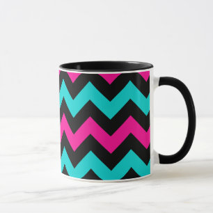 Cute and trendy chevron pattern mug