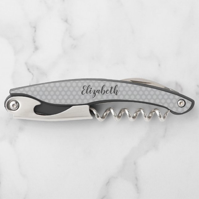 Cute and trendy polka dots corkscrew (Front)