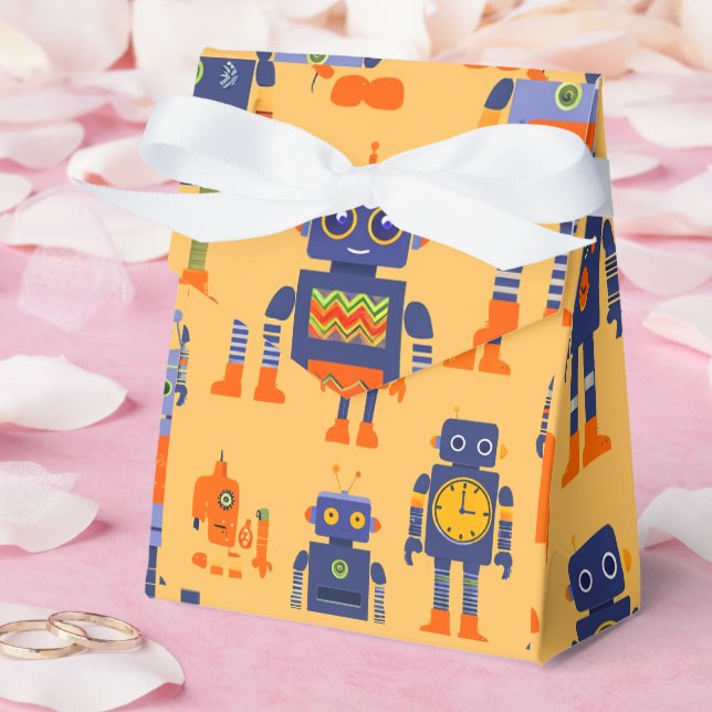 Cute and unique robots  Favour Box (Wedding)
