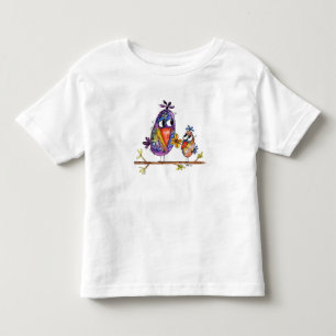 Cute and Whimsical Birds Toddler T-Shirt