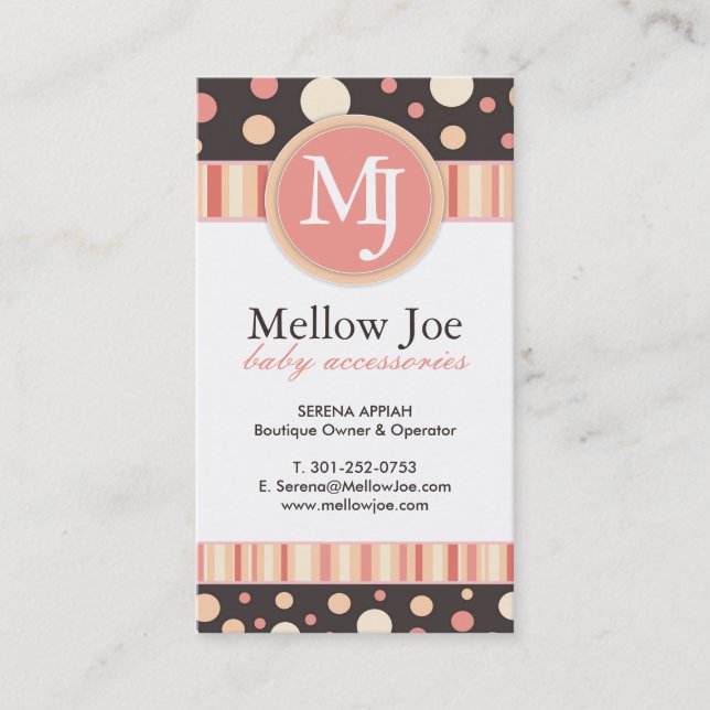 Cute and Whimsical Business Cards (Front)