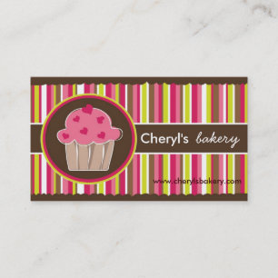 Cute and Whimsical Cupcake Bakery Business Cards