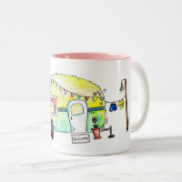 Cute and Whimsical Retro Happy Camper