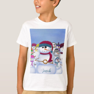 Cute and Whimsical Snowmen T-Shirt