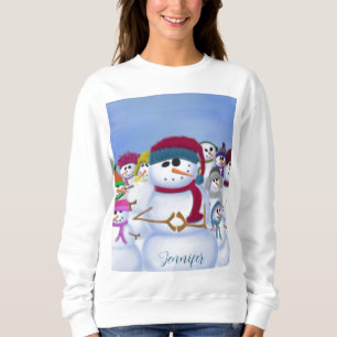 Cute and Whimsical Snowmen T-Shirt Sweatshirt