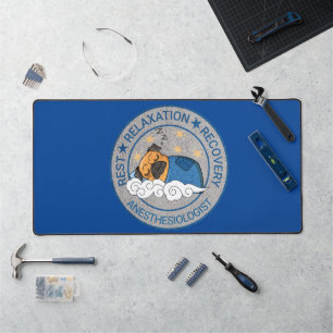 Cute Anesthesia / CRNA Rest Relax Recovery Desk Mat