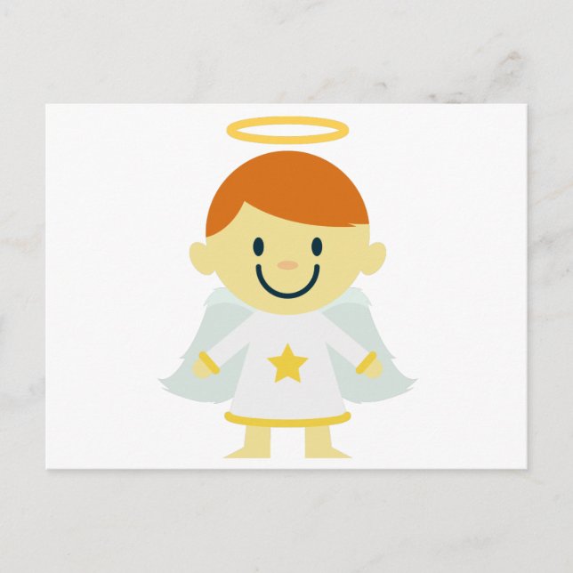 Cute Angel Boy with Halo Postcard (Front)