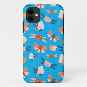 Cute angel cats pattern  iPhone 11 case