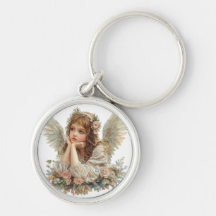 Cute Angel / Cherub / Guardian Angel Key Ring