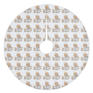 Cute Angel Fleece Tree Skirt