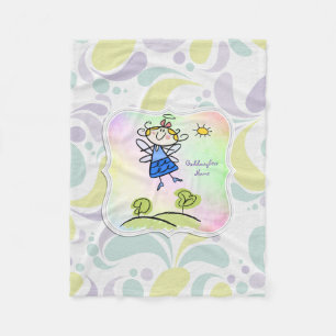 Cute Angel Goddaughter Gifts Personalised Fleece Blanket