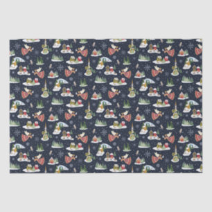 Cute angel peace on earth Christmas Tissue Paper