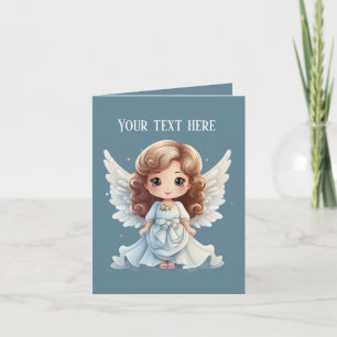 Cute Angel Religious add message Card