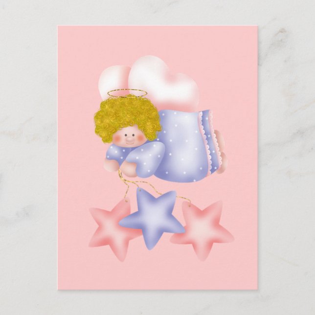 Cute Angel Star 1 Postcard (Front)