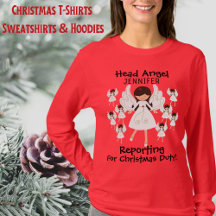 Cute Angels, Christmas, With Name, Ladies
