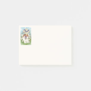 Cute Angels With Cross And Flowers  Post-it Notes