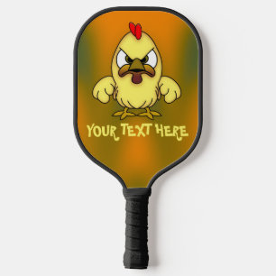 Cute Angry Baby Chick Personalised Pickleball Paddle