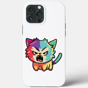 Cute angry cat hissing. iPhone 13 pro max case