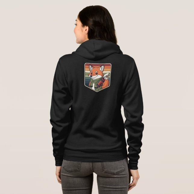 Cute Angry Fox Hoodie (Back Full)