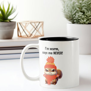 Cute Angry Squirrel, funny birthday Mug