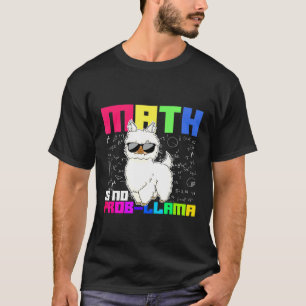 Cute Animal Alpaca Llama Mathematics Science Math T-Shirt
