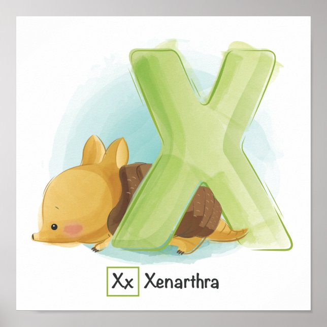 Cute Animal Alphabet Poster (Front)