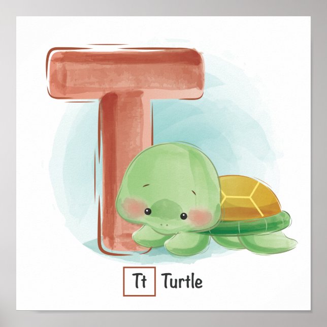 Cute Animal Alphabet Poster (Front)