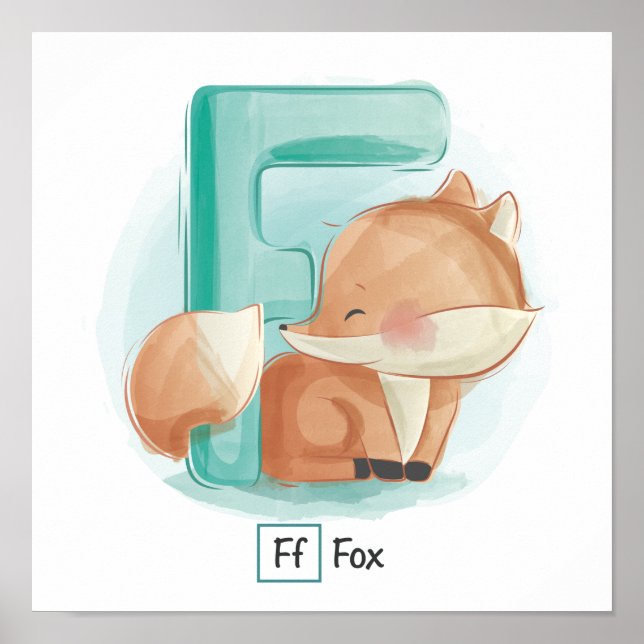 Cute Animal Alphabet Poster (Front)