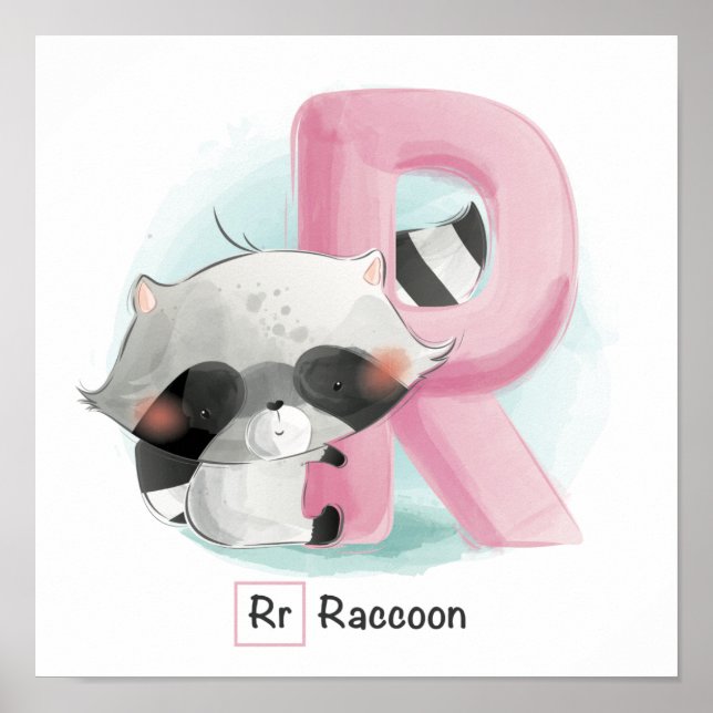 Cute Animal Alphabet Poster (Front)