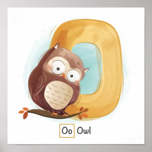 Cute Animal Alphabet Poster