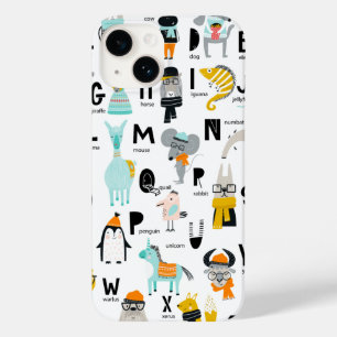 Cute Animal Alphabet   Some Have Hats Case-Mate iPhone 14 Case