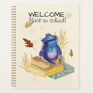 cute animal back to school planner