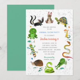 Cute Animal Birthday Invitation - Animal Show