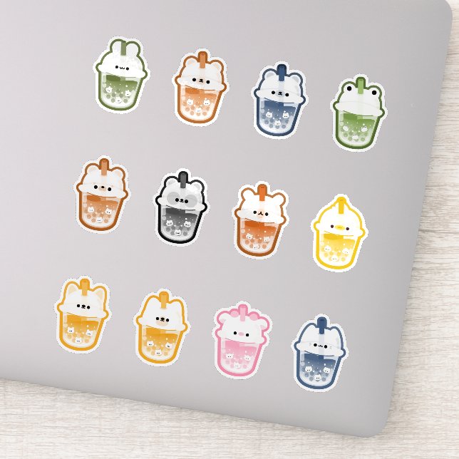 Cute Animal Boba Tea  (Detail)