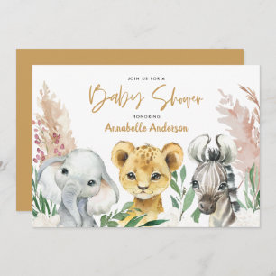 Cute animal botanical floral safari script