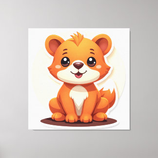 Cute Animal Canvas Print