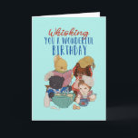 Cute Animal Cartoon Baking Cake Pun Funny Birthday Card<br><div class="desc">Funny and cute birthday card for those who love puns and humour. Perfect way to wish your friends and family happy birthday.  Visit our store for more birthday card collection. You'll find something cool,  humourous and sometimes sarcastic birthday cards for your special someone.</div>