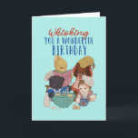 Cute Animal Cartoon Baking Cake Pun Funny Birthday Card<br><div class="desc">Funny and cute birthday card for those who love puns and humour. Perfect way to wish your friends and family happy birthday.  Visit our store for more birthday card collection. You'll find something cool,  humourous and sometimes sarcastic birthday cards for your special someone.</div>