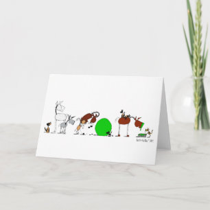 Cute Animal Cartoon Card