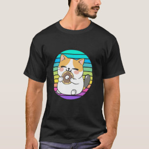 Cute Animal Cat Kitten With Sun, Boys, Girls, Adul T-Shirt