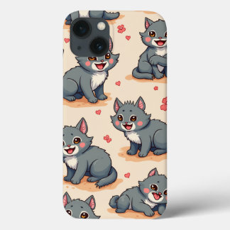 cute animal character iPhone 13 case