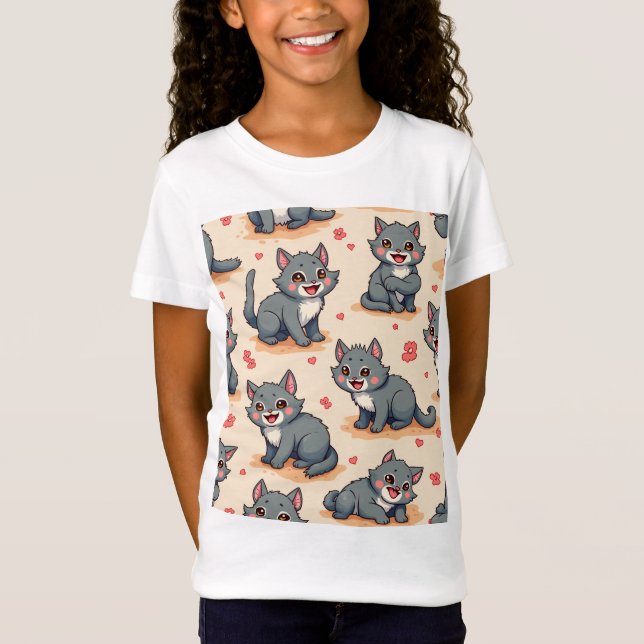 cute animal character T-Shirt  (Front)