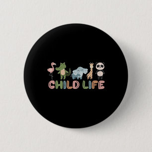 Cute Animal Child Life Specialist Play Therapy Ped 6 Cm Round Badge