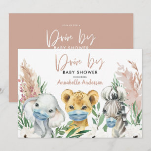 Cute animal covid mask drive by baby