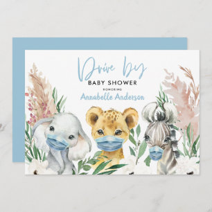 Cute animal covid mask drive by baby